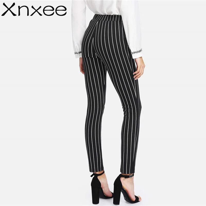 Xnxee Vertical Striped Skinny Pants Women Elastic Waist Pocket OL Style Work Trousers 2020 Spring Mid Waist Long Pencil Pants
Xnxee Vertical Striped Skinny Pants Women Elastic Waist Pocket OL Style Work Trousers 2020 Spring Mid Waist Long Pencil Pants