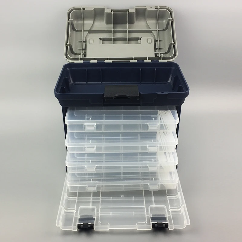 Fishing Tackle Box Portable 4 Layers Fishing Box Sea Boat Fishing Accessory Box Case With Handle Utility Box 26 * 26 * 17cm
Fishing Tackle Box Portable 4 Layers Fishing Box Sea Boat Fishing Accessory Box Case With Handle Utility Box 26 * 26 * 17cm
