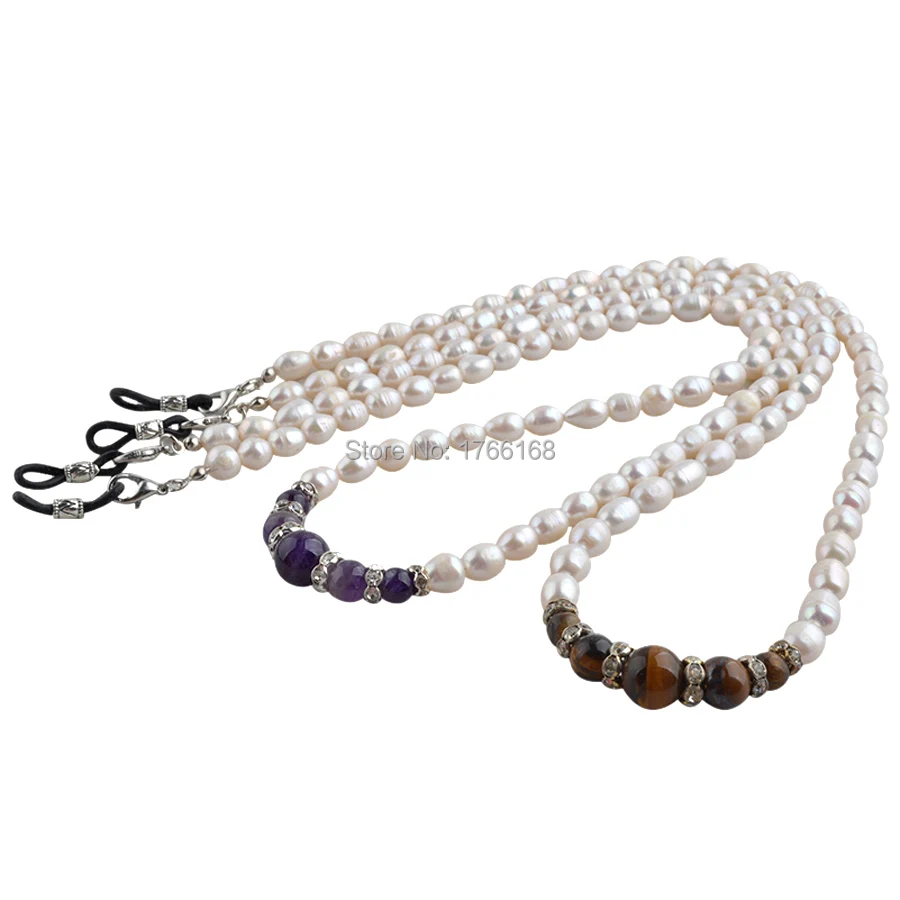 High Quality Nature Pearl Sungalsses Eyewear Cord Real Pearl Reading Glass Neck Strap Eyeglass Holder accessories
High Quality Nature Pearl Sungalsses Eyewear Cord Real Pearl Reading Glass Neck Strap Eyeglass Holder accessories