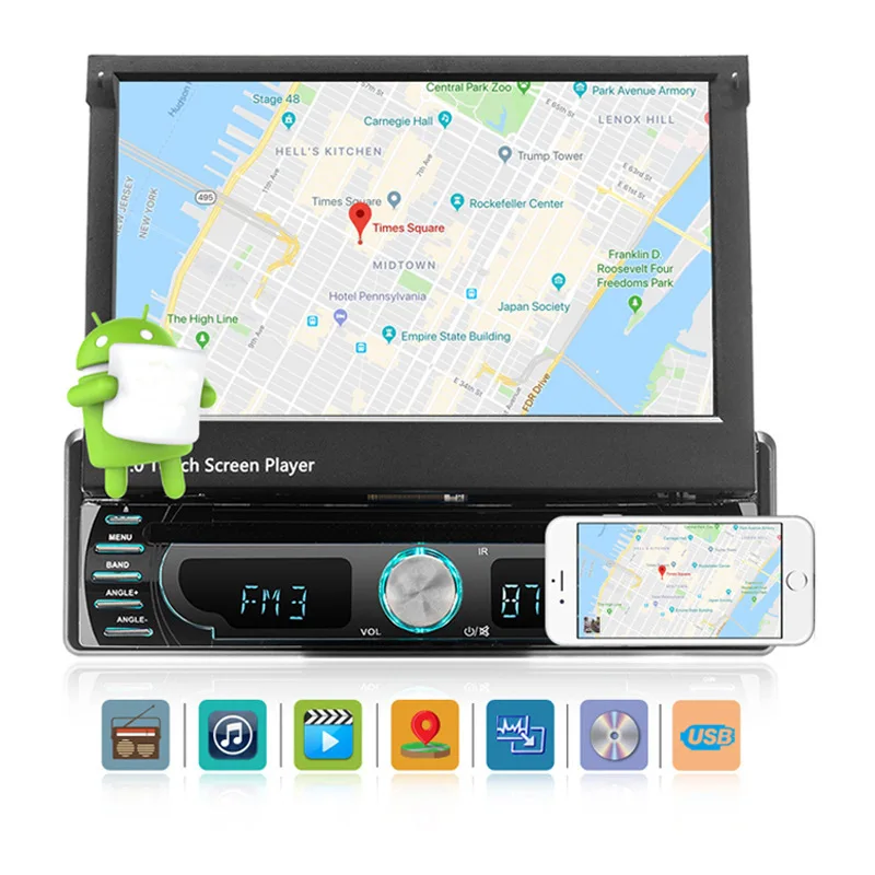 Automatic Telescopic 7 Inch Large Screen MP5 Car Bluetooth Player DVD Navigation Integrated Machine Reversing Priority
Automatic Telescopic 7 Inch Large Screen MP5 Car Bluetooth Player DVD Navigation Integrated Machine Reversing Priority