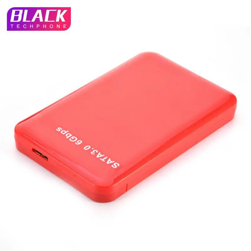 Красный 2 5 "USB3.0 SATA3.0 HDD жесткий диск Корпус для внешнего жесткого диска