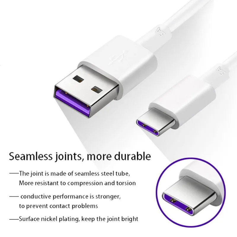 USB 3 1 Type C кабель 5A супер зарядный для передачи данных Huawei Mate 9 10 P10 P20 pro Honor V10 Nova 2s