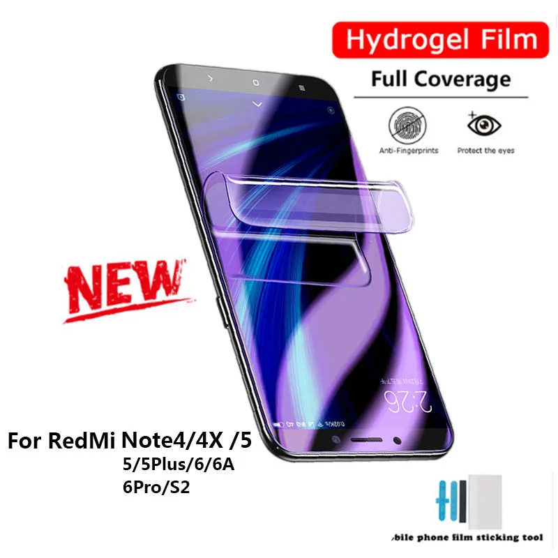 Mzxtby новый полный чехол Мягкая Гидрогелевая пленка для RedMi 4x Note4x Защита экрана Red Mi