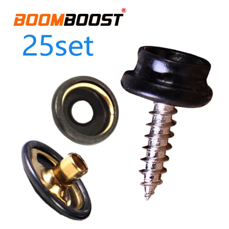 Studs Kit Stainless Steel Black/Sliver Fastener Sockets Screw Studs Snap Cap Boat Marine Cover 25 Set For Canvas Tent Canopy
Studs Kit Stainless Steel Black/Sliver Fastener Sockets Screw Studs Snap Cap Boat Marine Cover 25 Set For Canvas Tent Canopy
