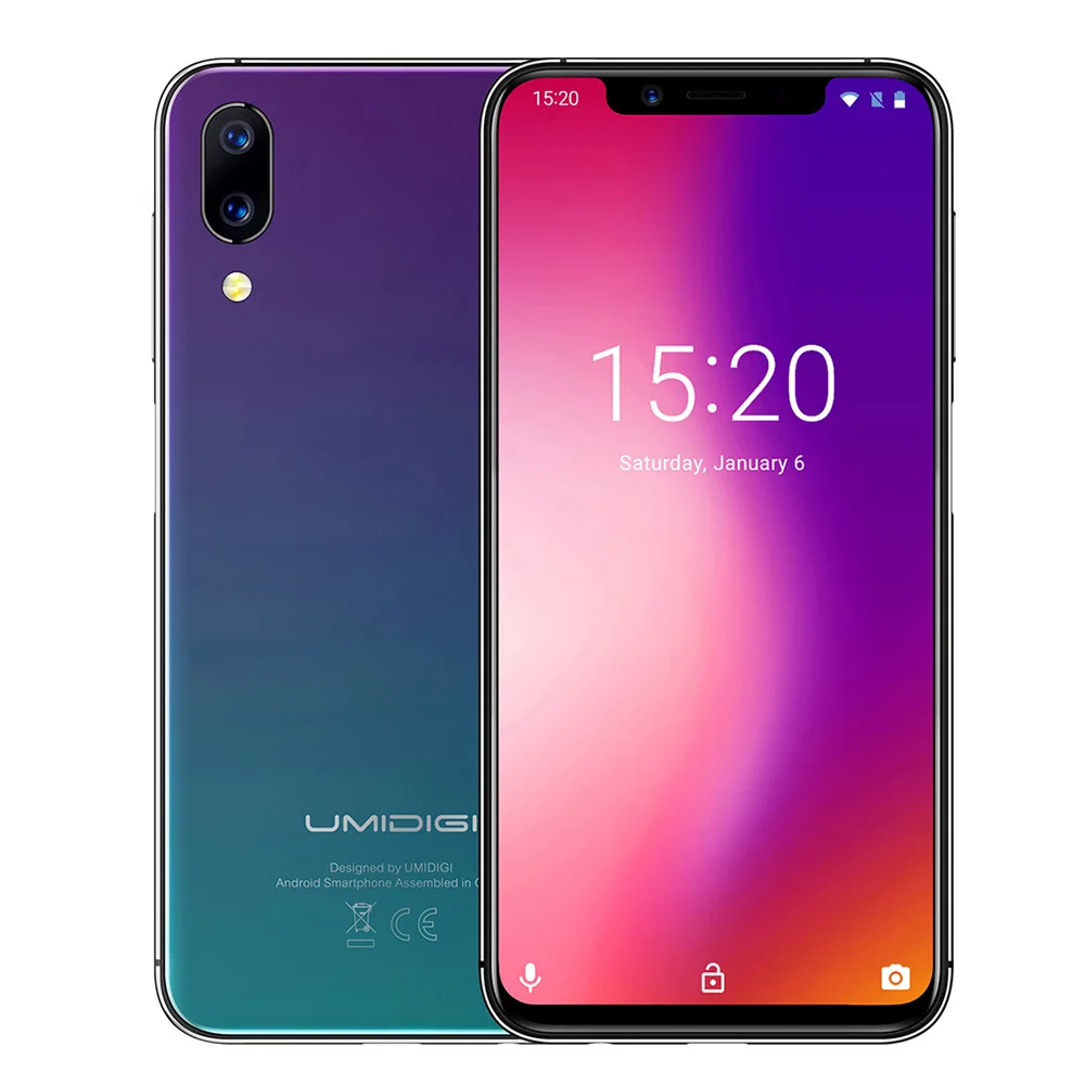 Смартфон UMIDIGI One Pro 4G 5 86 дюймов Android 8 1 Восьмиядерный процессор MTK6763 4 Гб + 64 ГБ