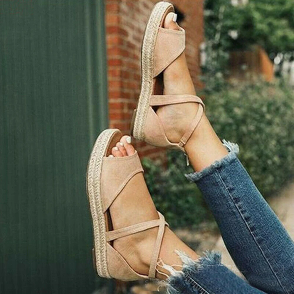 2019 New Flat Platform Espadrilles Retro Shoes Fashion Women Sandals Woman Summer Beach Ankle Strap Peep Toe Women Sandals
2019 New Flat Platform Espadrilles Retro Shoes Fashion Women Sandals Woman Summer Beach Ankle Strap Peep Toe Women Sandals