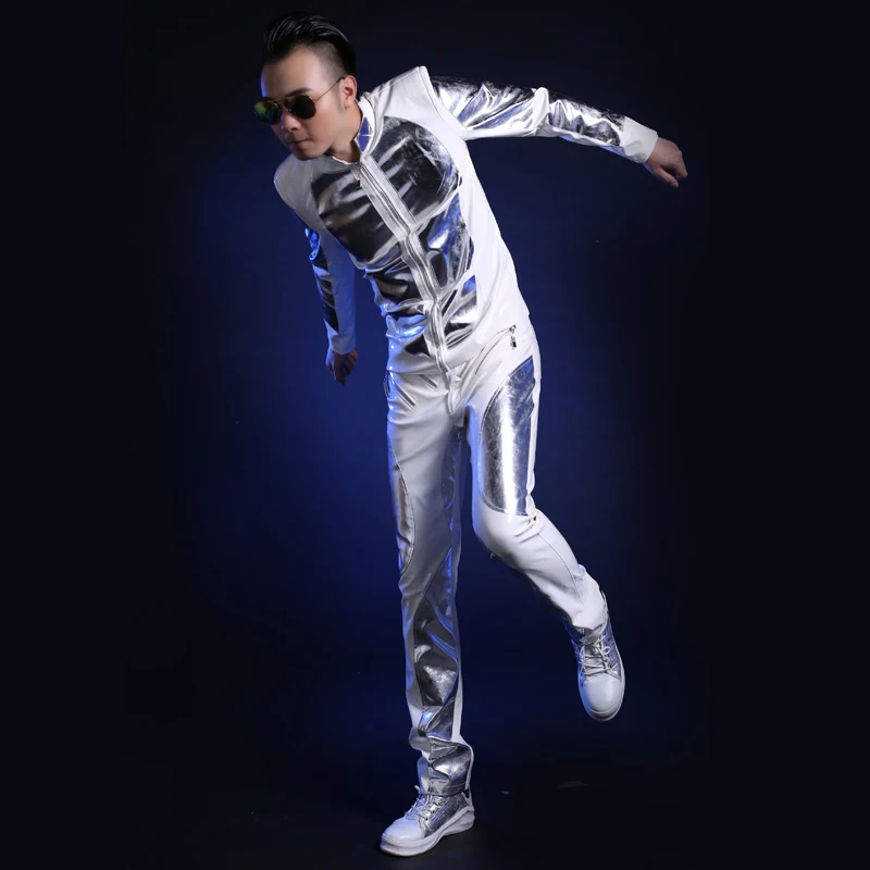 Dance clothes for men, stage show jacket, mirrors fashion costumes for leather costumes Japanese white Ds
Dance clothes for men, stage show jacket, mirrors fashion costumes for leather costumes Japanese white Ds