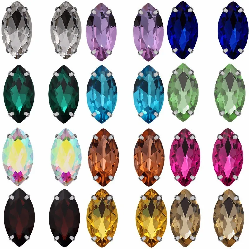 Pulaqi Horse Eye Colorful Sew On Rhinestones With Sliver Claw Glass Crystal Glass Sew On Claw Rhinestones For Wedding Dress Bead
Pulaqi Horse Eye Colorful Sew On Rhinestones With Sliver Claw Glass Crystal Glass Sew On Claw Rhinestones For Wedding Dress Bead