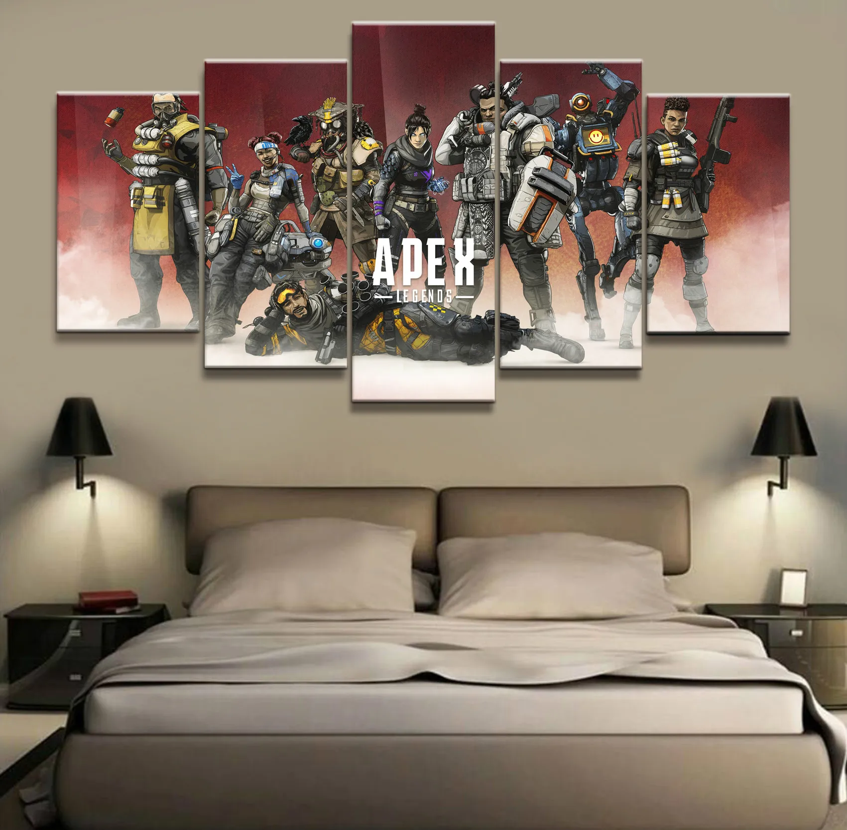 Home Decor Poster HD Pictures Prints Canvas 5 Piece Modular Apex Legends Game Living Room Art Decorative Cartoon Painting Framed
Home Decor Poster HD Pictures Prints Canvas 5 Piece Modular Apex Legends Game Living Room Art Decorative Cartoon Painting Framed