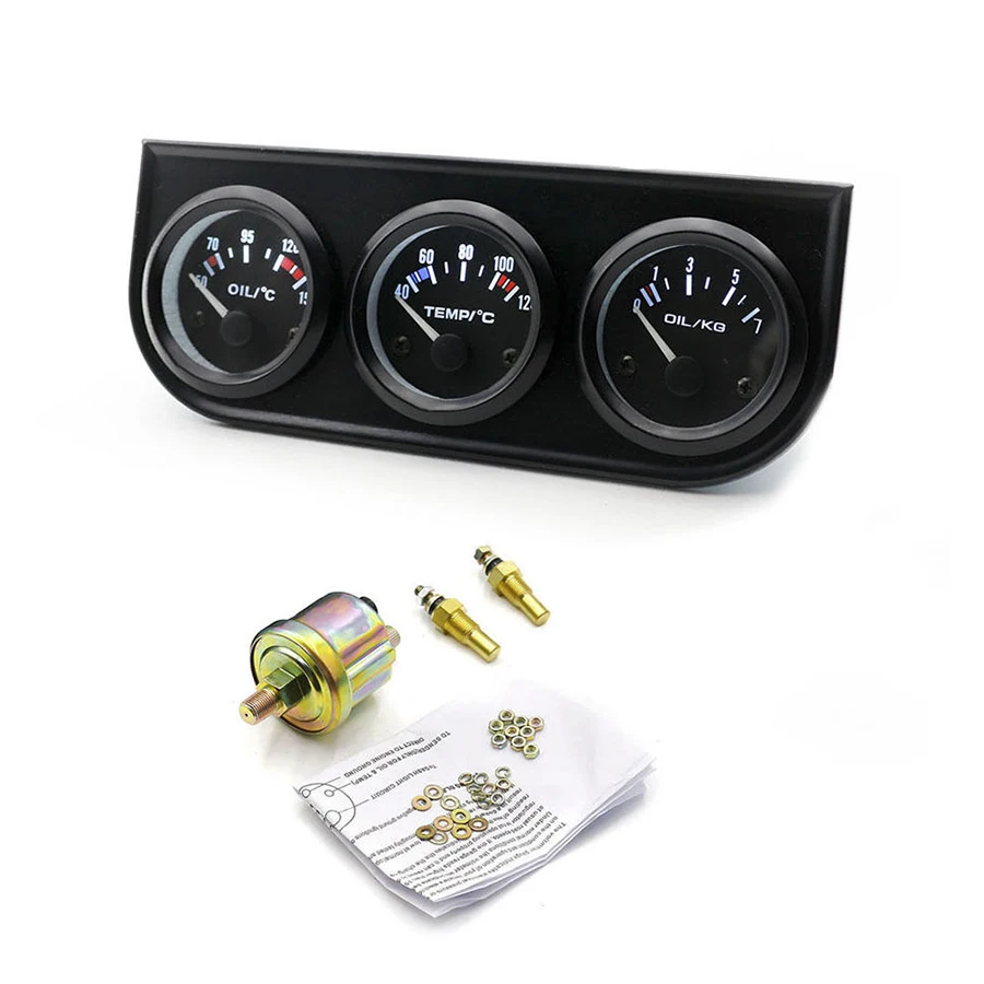 52mm Triple Car Gauge Kit Oil Pressure Oil Temp Water Temp Gauge Car Pointer Meter
52mm Triple Car Gauge Kit Oil Pressure Oil Temp Water Temp Gauge Car Pointer Meter