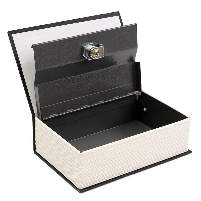 Metal + Paper Plate Dictionary Book Secret Security Safe Key Lock Cash Money Jewellery Locker Durable Quality
Metal + Paper Plate Dictionary Book Secret Security Safe Key Lock Cash Money Jewellery Locker Durable Quality