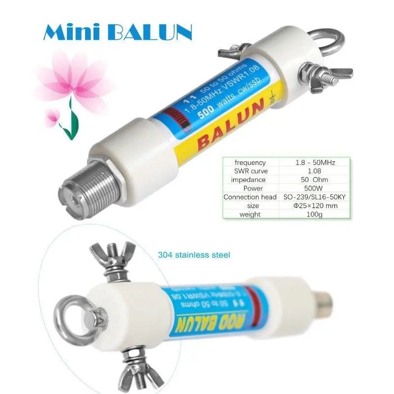 DYKB 500 Вт мини 1:1 HF Balun для диапазонов 160-6 м (1,8-50 МГц) DP Коротковолновая антенна напряжение водонепроницаемый
DYKB 500 Вт мини 1:1 HF Balun для диапазонов 160-6 м (1,8-50 МГц) DP Коротковолновая антенна напряжение водонепроницаемый