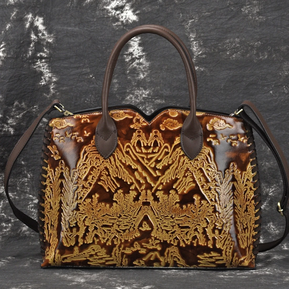 High Quality Genuine Leather Top Handle Bag Cross Body Embossing Handbag Women Retro Real Cowhide Messenger Shoulder Bags
High Quality Genuine Leather Top Handle Bag Cross Body Embossing Handbag Women Retro Real Cowhide Messenger Shoulder Bags