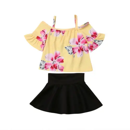 Cute Newborn Kid Baby Girls Flower Off Shoulder Tops Skirts 2PCS Outfit Clothes Size 1-4T
Cute Newborn Kid Baby Girls Flower Off Shoulder Tops Skirts 2PCS Outfit Clothes Size 1-4T