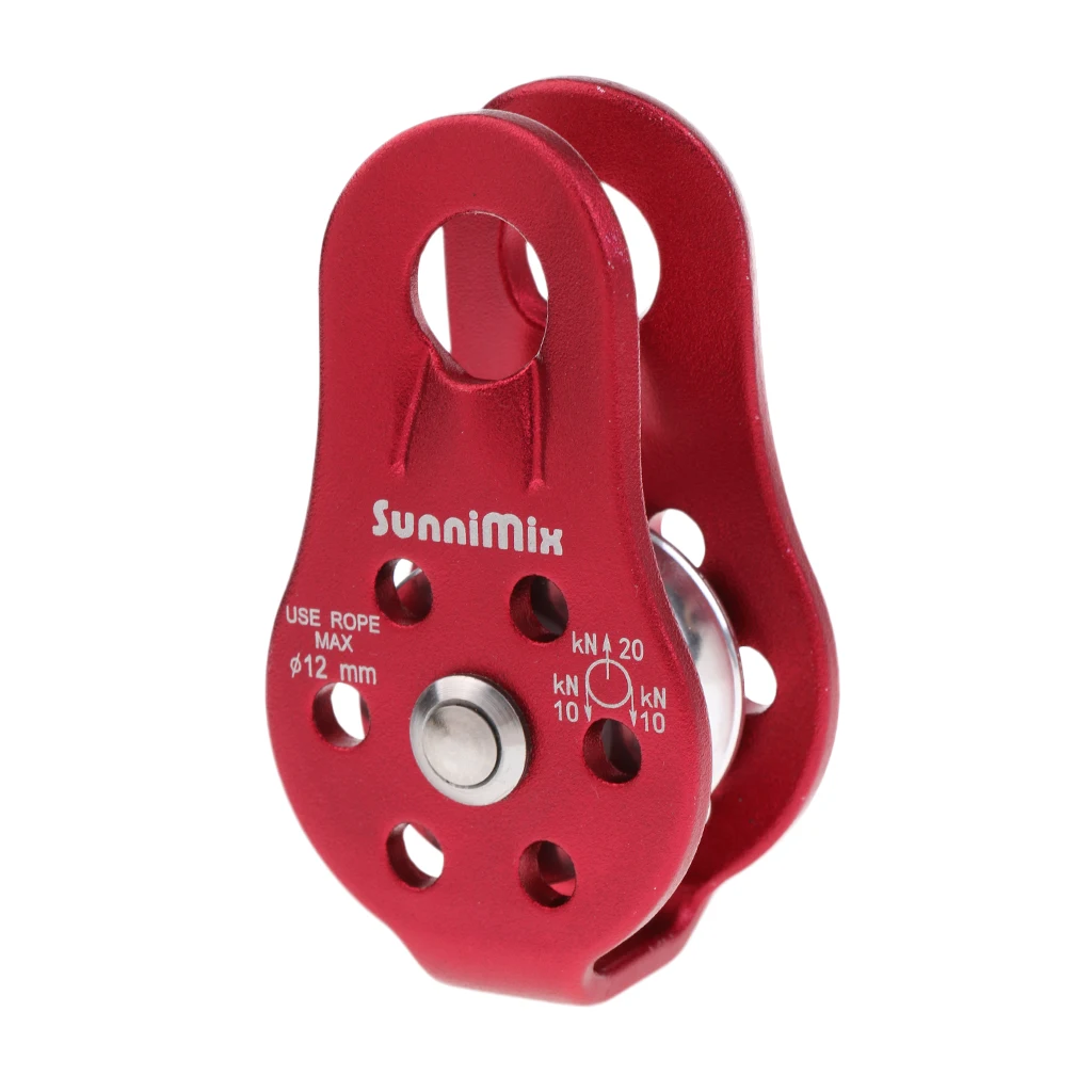 20KN General Purpose Fixed Side Single Climbing Pulley for 8-12mm Rope Rock Mountaineering Exploring Rappelling Safety Rescue
20KN General Purpose Fixed Side Single Climbing Pulley for 8-12mm Rope Rock Mountaineering Exploring Rappelling Safety Rescue