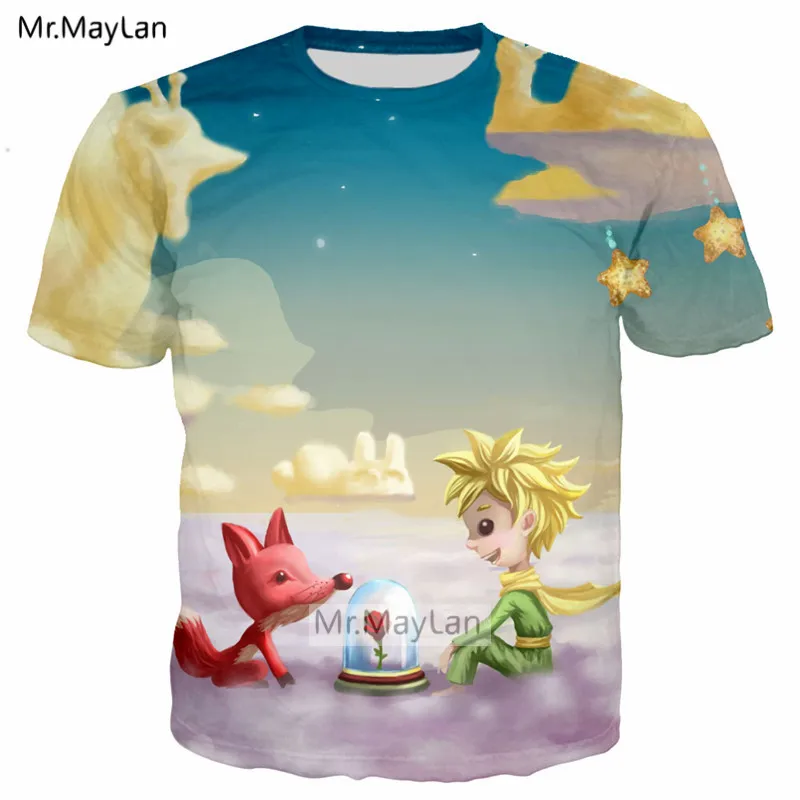 French Le Petit Prince n Wolf Rose 3D Print T shirt Men/Women Streetwear Tshirts Girls Casual Tee Tshirt Men's Hipster Clothes
French Le Petit Prince n Wolf Rose 3D Print T shirt Men/Women Streetwear Tshirts Girls Casual Tee Tshirt Men's Hipster Clothes