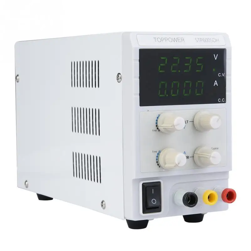 110/220V STP6005DH 4 LED High Accuracy DC Regulated Power Supply 300W 0-60V 0-5A Switch EU Plug US Plug UK Plug Optional
110/220V STP6005DH 4 LED High Accuracy DC Regulated Power Supply 300W 0-60V 0-5A Switch EU Plug US Plug UK Plug Optional