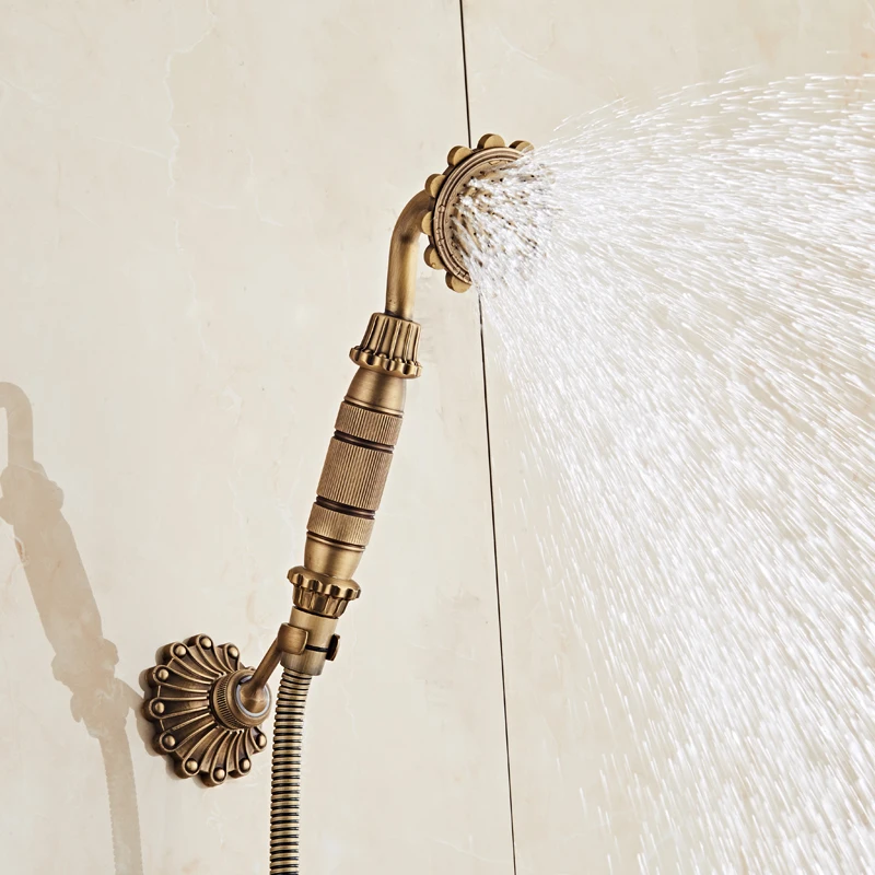 European Style Antique Retro Bathroom Shower Faucet Copper Brass Luxury Shower Set with Hand Shower Antique Bathtub Crane
European Style Antique Retro Bathroom Shower Faucet Copper Brass Luxury Shower Set with Hand Shower Antique Bathtub Crane