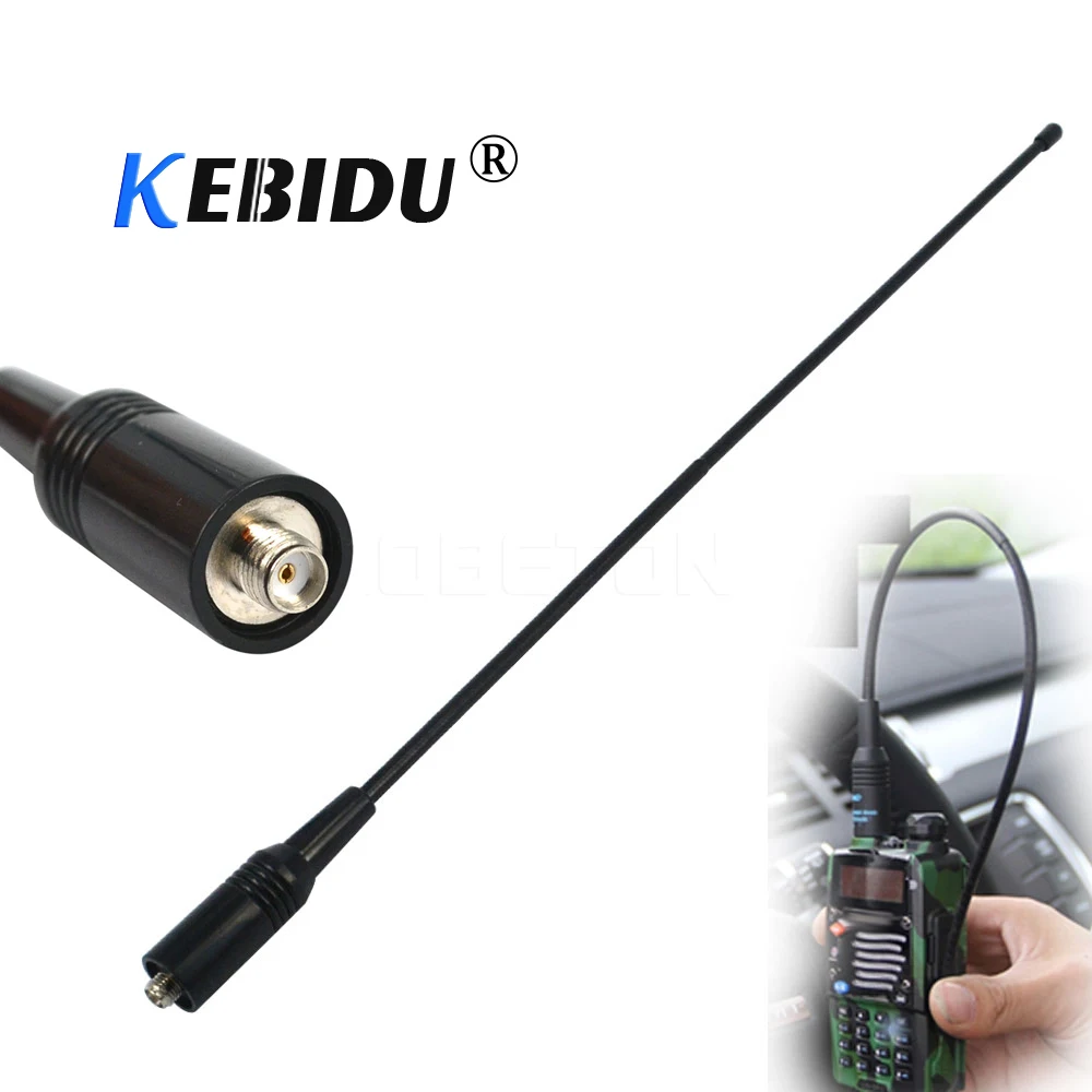 Гибкая двухдиапазонная антенна Kebidu 144/430 МГц, разъем SMA (Female), NA-771, для двусторонней радиосвязи VHF/UHF, для BAOFENG UV-5R, BF-888S, Kenwoo
Гибкая двухдиапазонная антенна Kebidu 144/430 МГц, разъем SMA (Female), NA-771, для двусторонней радиосвязи VHF/UHF, для BAOFENG UV-5R, BF-888S, Kenwoo