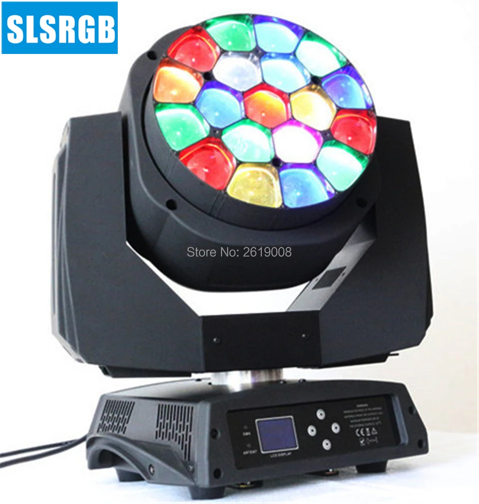 2pcs/lot 19pcs*15w LED big bee eye zoom led moving head wash light beam 19pcs Bee eye led zoom wash dmx 512 control rgb dmx
2pcs/lot 19pcs*15w LED big bee eye zoom led moving head wash light beam 19pcs Bee eye led zoom wash dmx 512 control rgb dmx