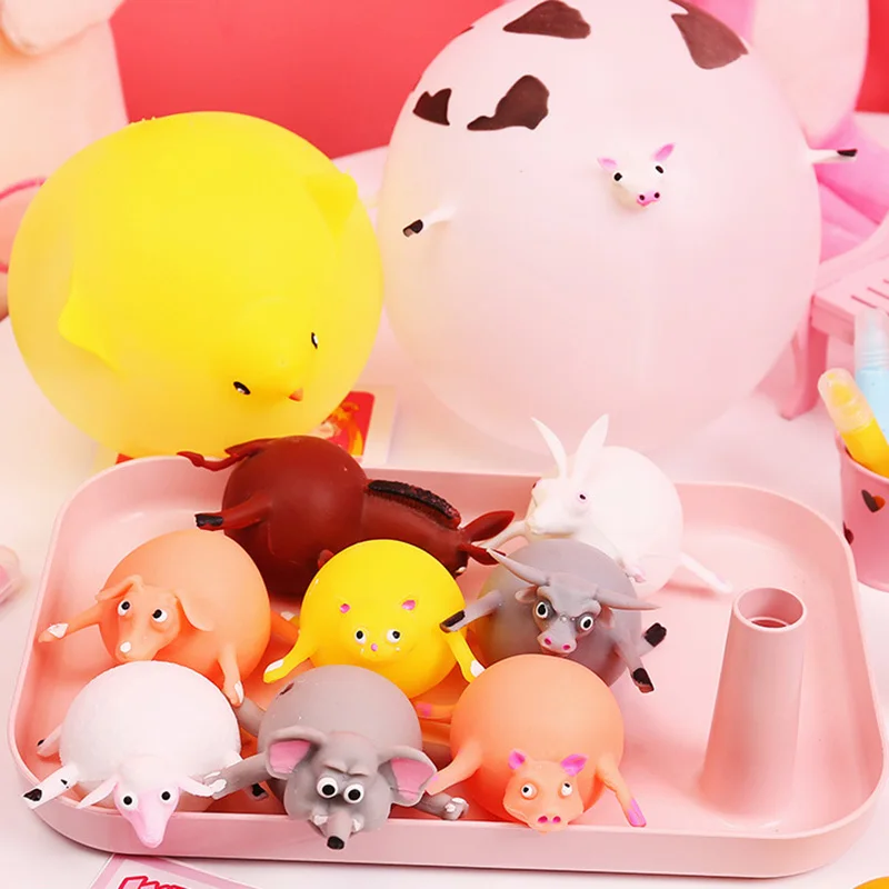 10PCS/Lot Hot Cute Children Funny Blowing Animals Toys Anxiety Stress Relief Inflatable Animal Balloon Squeeze Ball Kids Gift
10PCS/Lot Hot Cute Children Funny Blowing Animals Toys Anxiety Stress Relief Inflatable Animal Balloon Squeeze Ball Kids Gift