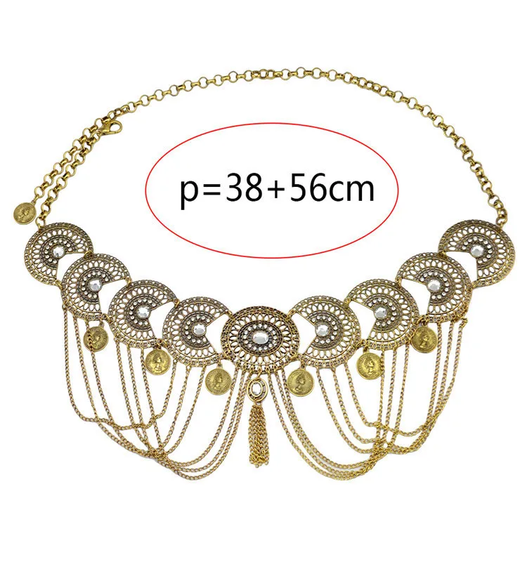 Fashion Belly Dance Style Hollow Tassels Geometry Coin Long A Chain Waist Belt Belts Gifts For Women Luxury Vintage Boho
Fashion Belly Dance Style Hollow Tassels Geometry Coin Long A Chain Waist Belt Belts Gifts For Women Luxury Vintage Boho