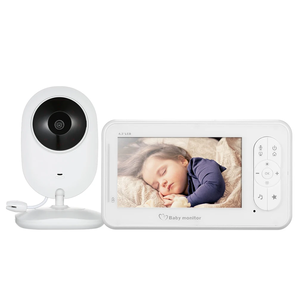 Беспроводной цифровой ЖК монитор 4 3 дюйма для сна ребенка с колыбельными