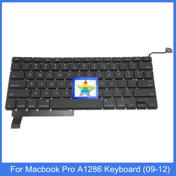 Фирменная Новинка A1286 Клавиатура для ноутбука Macbook pro 15 "A1286 US клавиатура 2009 2012