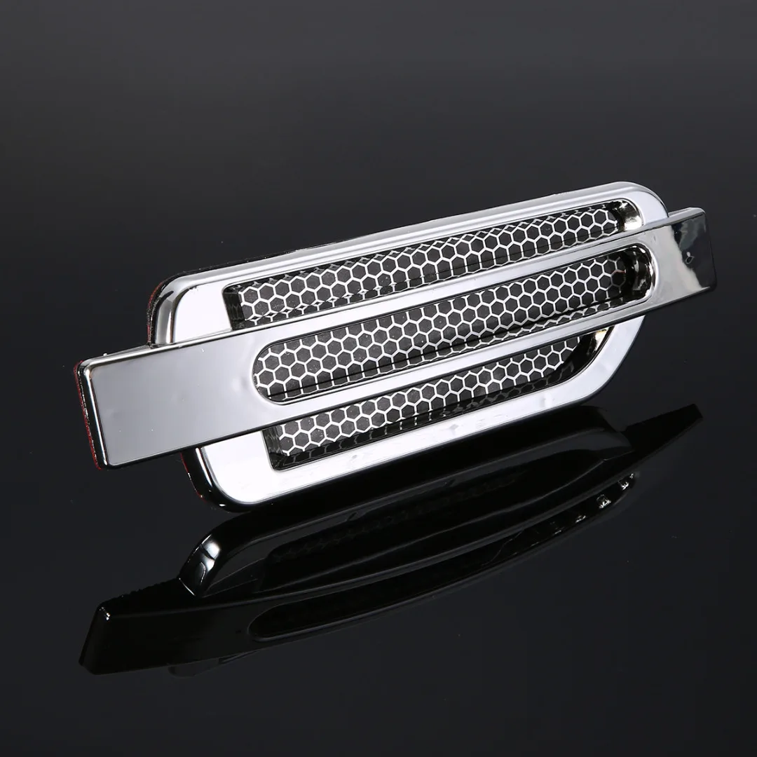 Silver Car Body Air Flow Fender Sticker 2pcs Car Side Air Flow Vent Fender Cover Intake Grille Sticker Decoration For Audi BMW
Silver Car Body Air Flow Fender Sticker 2pcs Car Side Air Flow Vent Fender Cover Intake Grille Sticker Decoration For Audi BMW