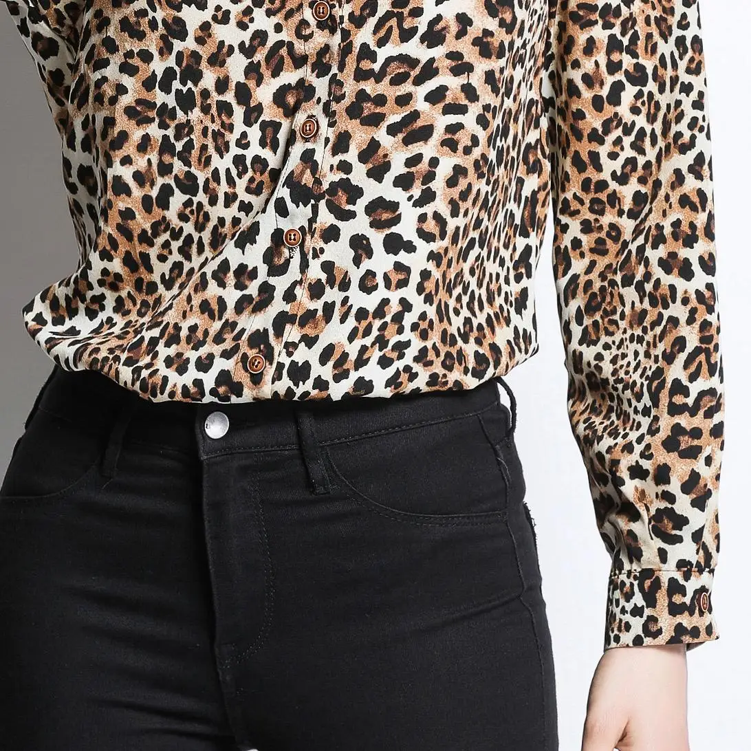 Willstage 2019 Spring Women Shirts leopard print Blouse Pattern Long Sleeve Elegant Tops Office ladies work wear Autumn Clothes
Willstage 2019 Spring Women Shirts leopard print Blouse Pattern Long Sleeve Elegant Tops Office ladies work wear Autumn Clothes