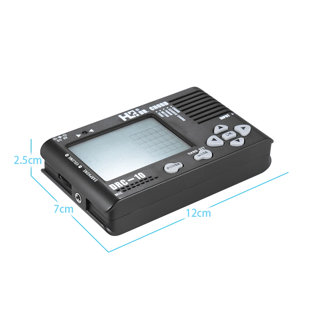 4 in 1 Electronic Digital Guitar Chromatic Tuner Metronome Tone Generator Chord Finder Built-in Mic Tuning LCD Display
4 in 1 Electronic Digital Guitar Chromatic Tuner Metronome Tone Generator Chord Finder Built-in Mic Tuning LCD Display