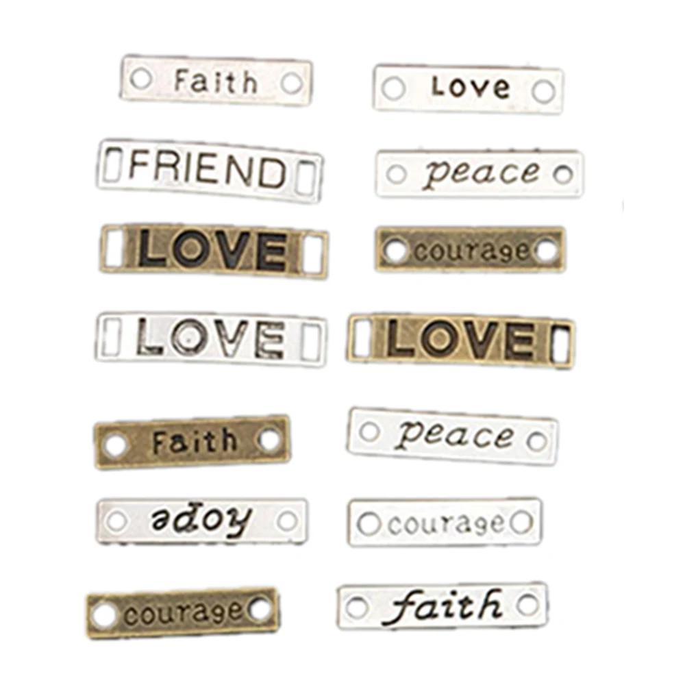 Vintage Alloy Rectangle Letter Chain Connectors Bracelet Necklace Jewelry Making Accessories 80pcs 25mm
Vintage Alloy Rectangle Letter Chain Connectors Bracelet Necklace Jewelry Making Accessories 80pcs 25mm