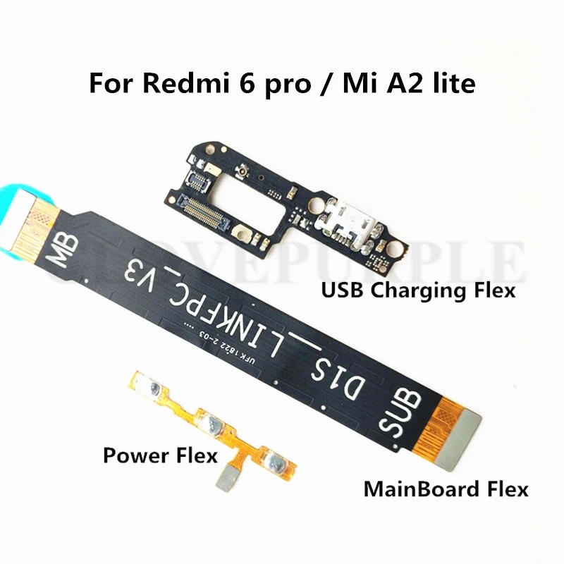 10Pcs Power Volume & USB Charging Board & Motherboard MainBoard Connections Line Flex Cable For Xiaomi Redmi 6 Pro / Mi A2 Lite
10Pcs Power Volume & USB Charging Board & Motherboard MainBoard Connections Line Flex Cable For Xiaomi Redmi 6 Pro / Mi A2 Lite