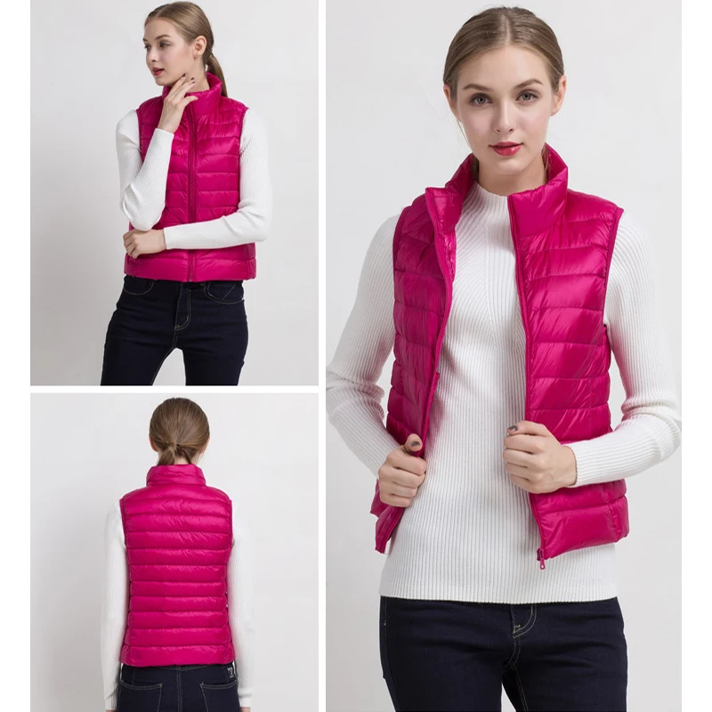 2018 New Women Vests Winter Ultra Light White Duck Down Vest Female Slim Sleeveless Jacket Women's Windproof Warm Waistcoat
2018 New Women Vests Winter Ultra Light White Duck Down Vest Female Slim Sleeveless Jacket Women's Windproof Warm Waistcoat