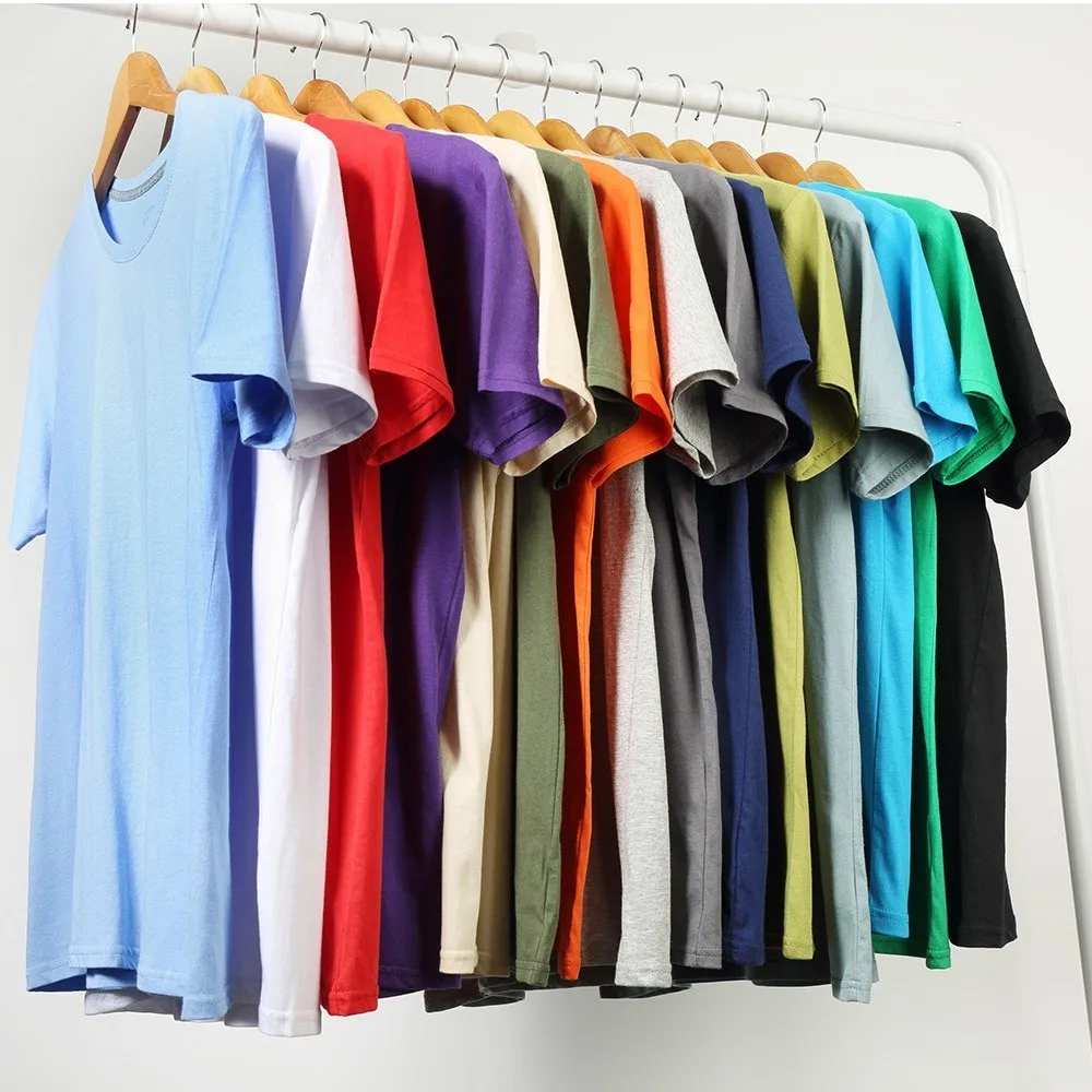 5XL 15 цветов мужская летняя Новинка 2019 повседневная хлопковая футболка Мужская