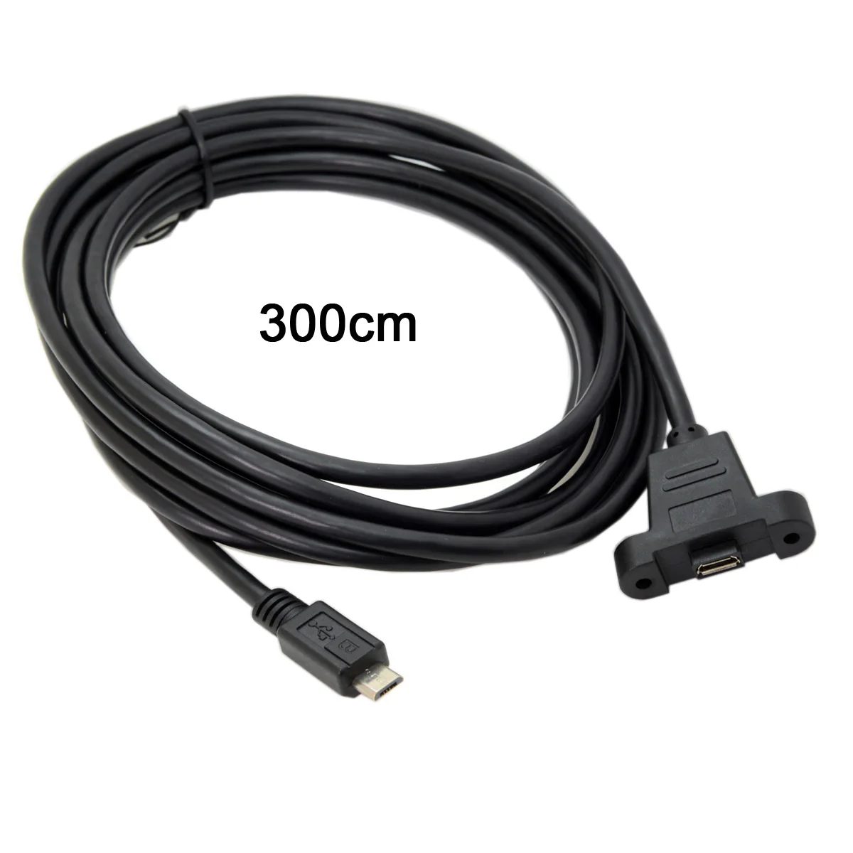 Cablecc Micro USB 5Pin мужского и женского пола панель расширения крепление Тип кабель 3 м 5