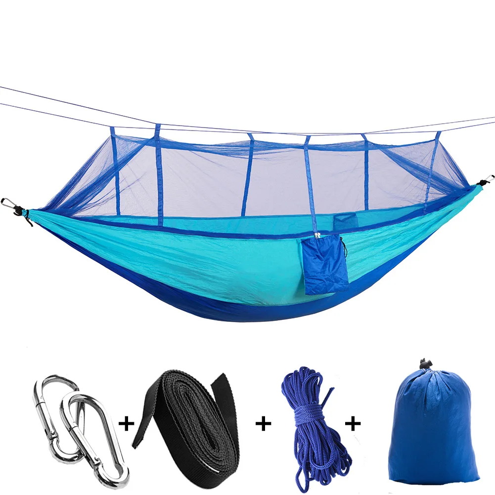 Portable Lightweight Parachute Nylon Camping Mosquito Nets Hammocks for Outdoor Hiking Travel Backpacking Style Survival Kit
Portable Lightweight Parachute Nylon Camping Mosquito Nets Hammocks for Outdoor Hiking Travel Backpacking Style Survival Kit