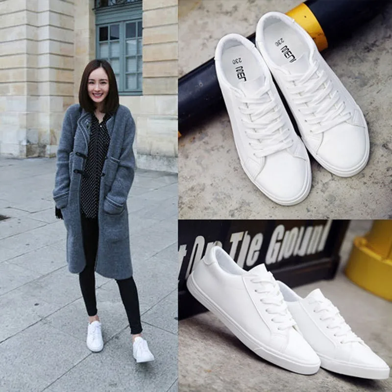 Jrnnor Solid Black & White Lace-up Shoes Woman PU Leather Solid color Female Shoes Casual Women Shoes Sneakers JA0038
Jrnnor Solid Black & White Lace-up Shoes Woman PU Leather Solid color Female Shoes Casual Women Shoes Sneakers JA0038
