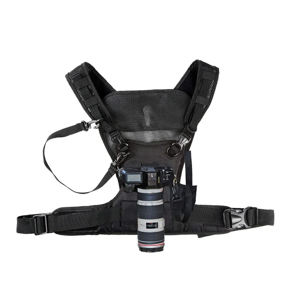 Nicama Camera Carrying Chest Harness System Vest Quick Strap for DSLR Canon Nikon Pentax Olympus, Sony Mirrorless Camera
Nicama Camera Carrying Chest Harness System Vest Quick Strap for DSLR Canon Nikon Pentax Olympus, Sony Mirrorless Camera