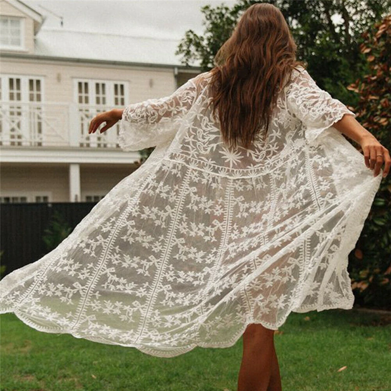 Sexy Beach Dress Summer Women Lace Cover Up Beach Woman Sundress Swimsuit Cover Up Bathing Suit Beach Wear Pareos De Playa Mujer
Sexy Beach Dress Summer Women Lace Cover Up Beach Woman Sundress Swimsuit Cover Up Bathing Suit Beach Wear Pareos De Playa Mujer