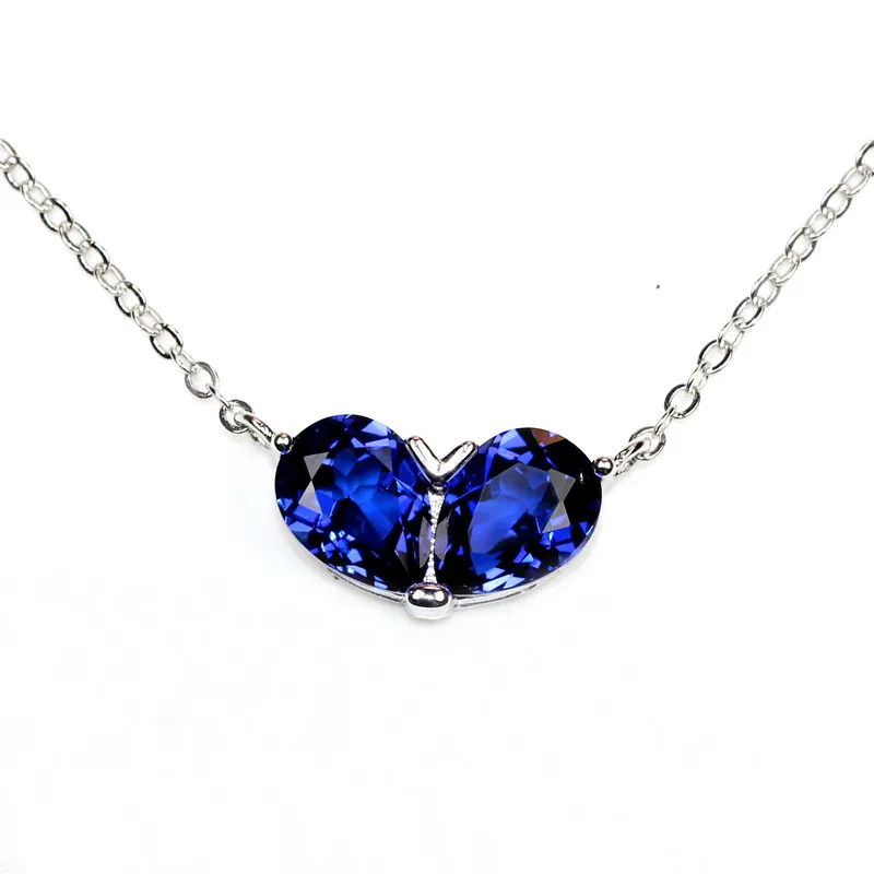 Hot new trendy fashion blue stone pendant necklace with chain silver jewelry the royal blue corundum women gifts free shipping
Hot new trendy fashion blue stone pendant necklace with chain silver jewelry the royal blue corundum women gifts free shipping