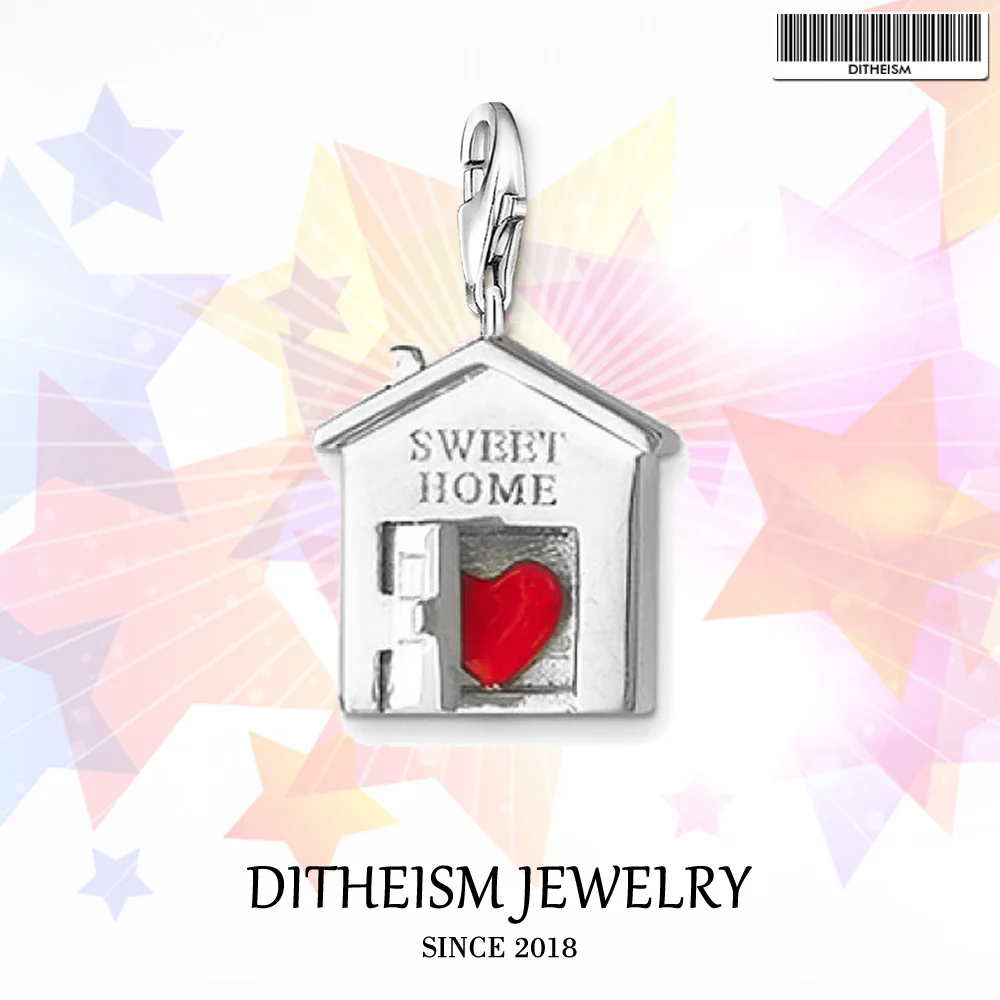 Sweet House Charms Pendant,2018 Jewelry 925 Sterling Silver Romantic Gift For Women Girls Fit Bracelet Necklace Bag
Sweet House Charms Pendant,2018 Jewelry 925 Sterling Silver Romantic Gift For Women Girls Fit Bracelet Necklace Bag