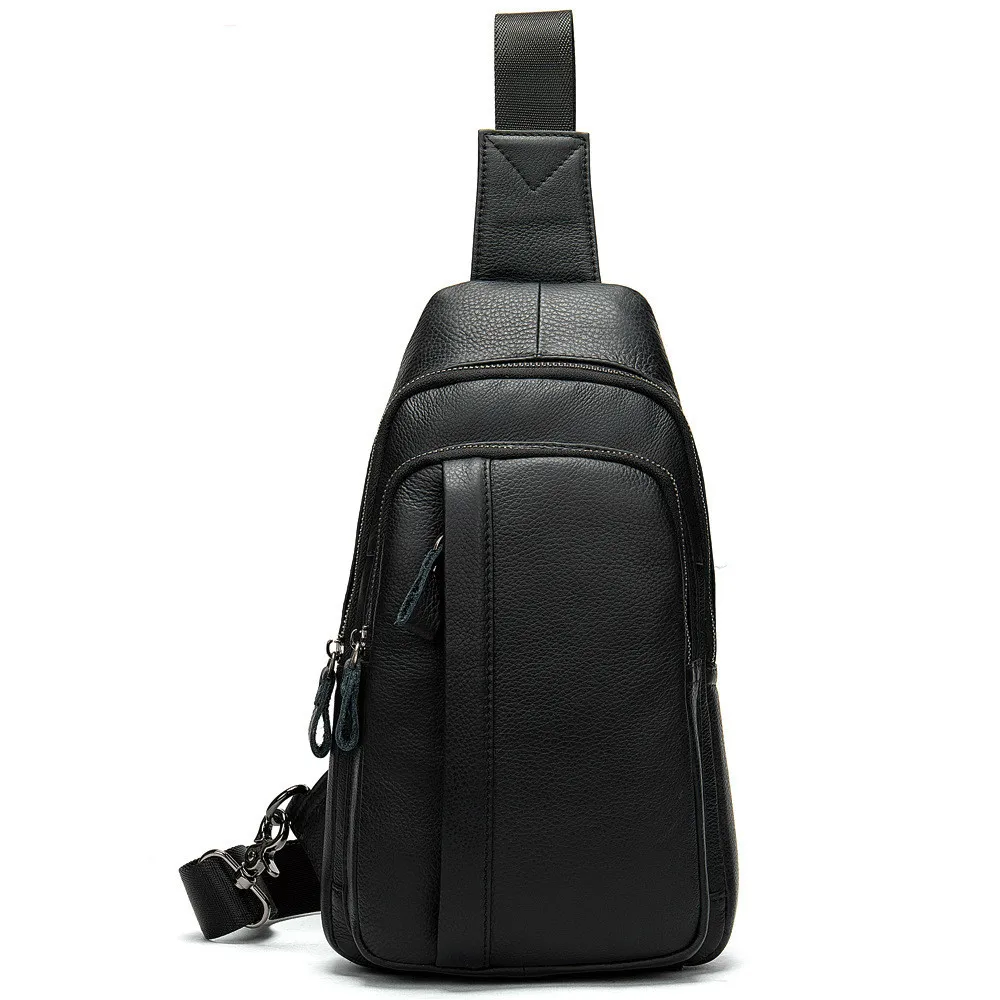 Casual Genuine Leather Chest Bags Mens Black Men Handbags Crossbody High Quality Male Messengers Bag Shoulder Men Leather Bags
Casual Genuine Leather Chest Bags Mens Black Men Handbags Crossbody High Quality Male Messengers Bag Shoulder Men Leather Bags