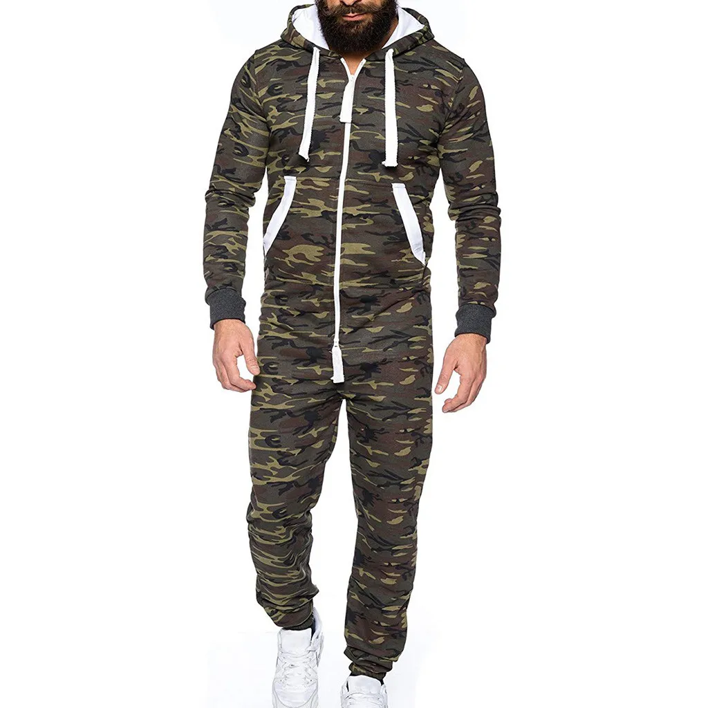 Casual men's Jumpsuits autumn mens Camo hoodies One-piece suit long Overalls pocket Bibs Pants Rompers male hooded Sportswear
Casual men's Jumpsuits autumn mens Camo hoodies One-piece suit long Overalls pocket Bibs Pants Rompers male hooded Sportswear