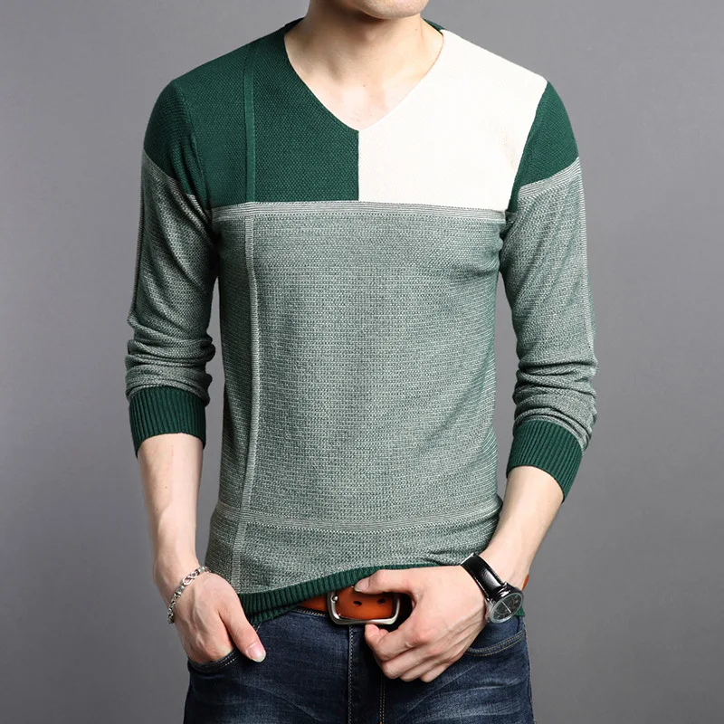 2019 Autumn Spring Patchwork Knitwear Men's Sweaters Casual Wear Fashion Green Yellow Mens Slim Fit Pullovers Male Size M~4XL
2019 Autumn Spring Patchwork Knitwear Men's Sweaters Casual Wear Fashion Green Yellow Mens Slim Fit Pullovers Male Size M~4XL