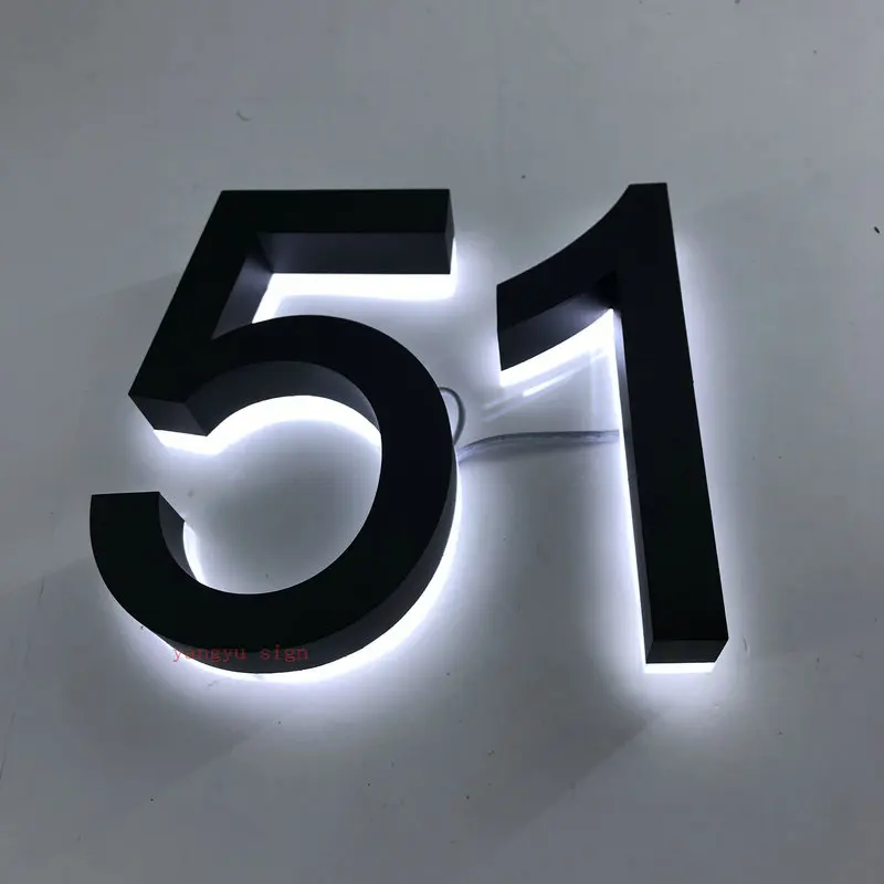 Custom waterproof stainless steel 3D led illumilous channel house numbers letter signs
Custom waterproof stainless steel 3D led illumilous channel house numbers letter signs