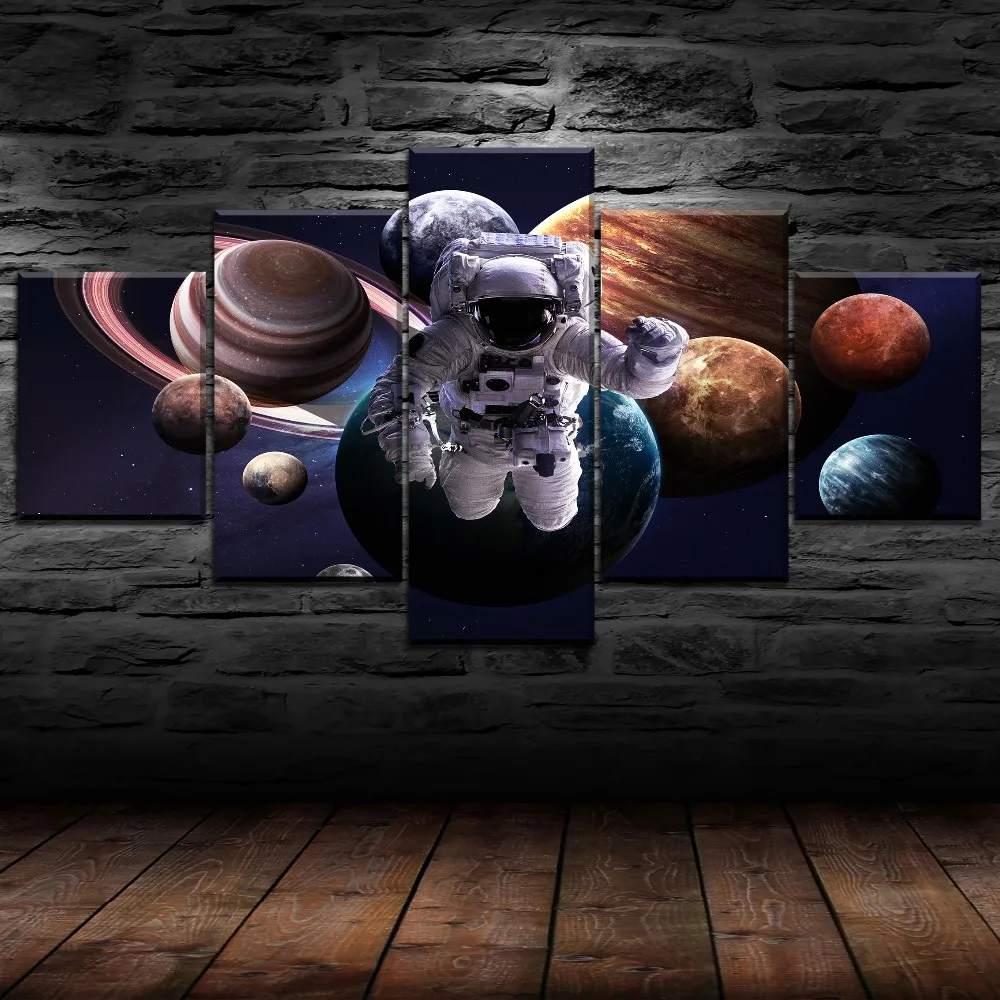 5 Panel Cosmonaut Space Landscape Canvas Printed Painting For Living Room Wall Decor HD Picture Artworks Poster
5 Panel Cosmonaut Space Landscape Canvas Printed Painting For Living Room Wall Decor HD Picture Artworks Poster