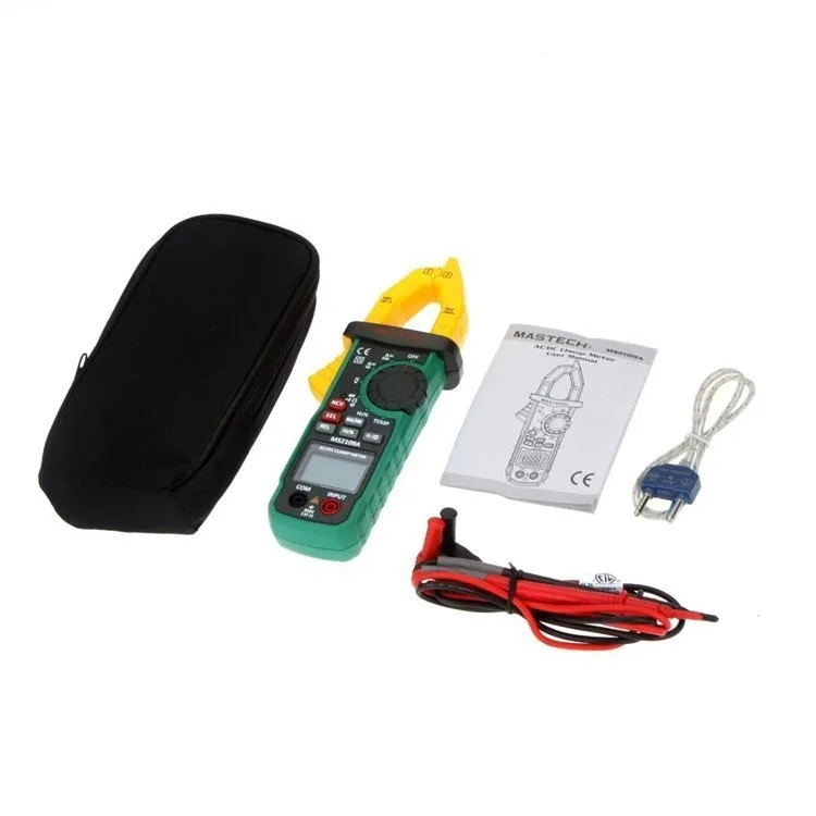 Mastech Ms2109a Auto Range Digital Ac Dc Current Clamp Meter Multimeter Hz Temp Capacitance Tester With Ncv Detector
Mastech Ms2109a Auto Range Digital Ac Dc Current Clamp Meter Multimeter Hz Temp Capacitance Tester With Ncv Detector