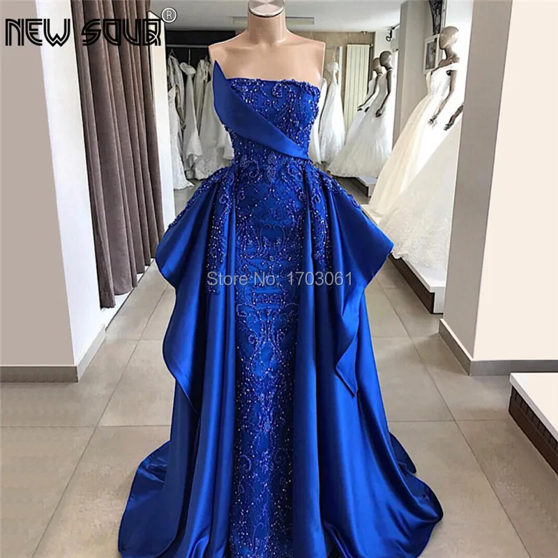 Royal Blue Beaded Evening Dresses Vestido De Festa New Arrical Party Gowns With Detachable Dubai Turkish Islamic Prom Dress 2019
Royal Blue Beaded Evening Dresses Vestido De Festa New Arrical Party Gowns With Detachable Dubai Turkish Islamic Prom Dress 2019