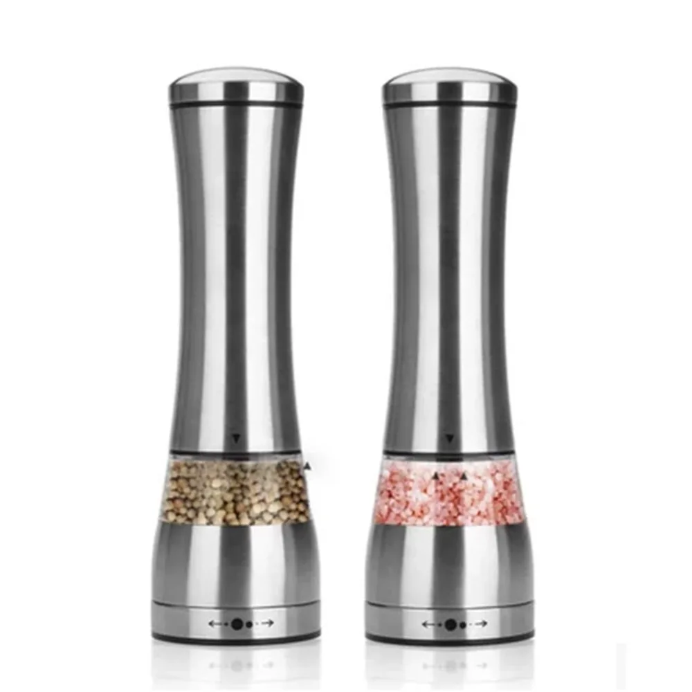 Electric Pepper Grinder Salt Automatic Stainless Pepper Grinding Bottle Free Kitchen Seasoning Grind Tool Automatic Mills
Electric Pepper Grinder Salt Automatic Stainless Pepper Grinding Bottle Free Kitchen Seasoning Grind Tool Automatic Mills